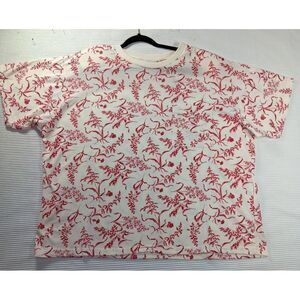 Vintage Venezia for lady shapely floral blouse with shoulder pads womensXL 26 28